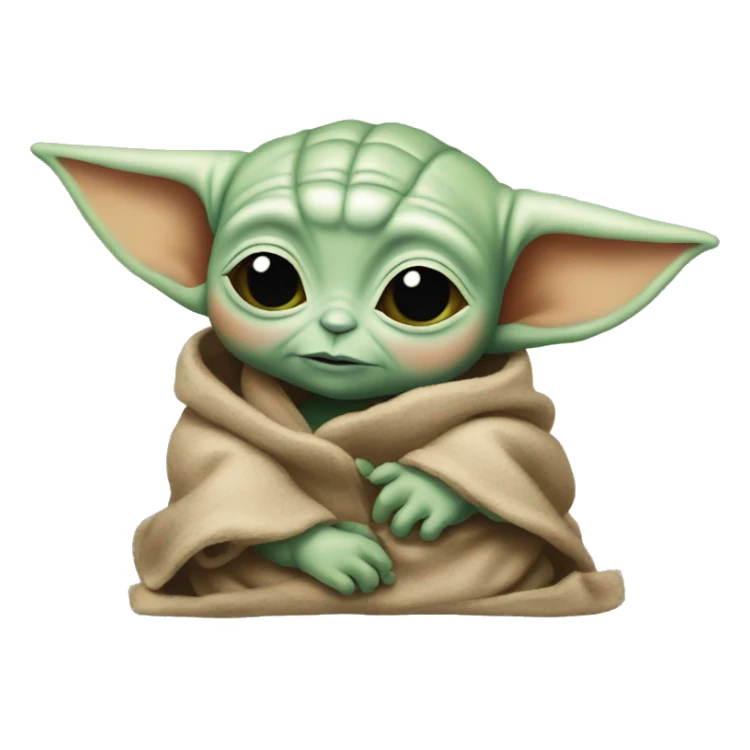 baby yoda’s dreaming sticker