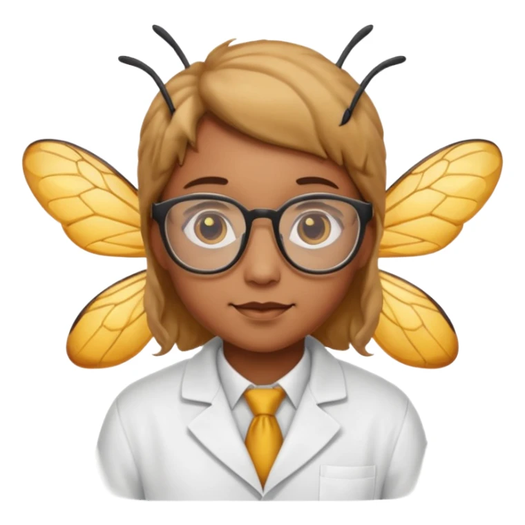 bee who's a scientist sticker