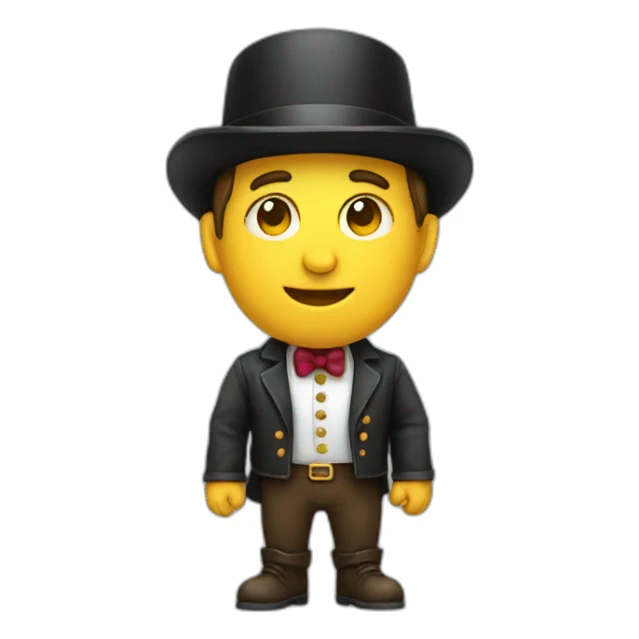 developer with a tophat sticker