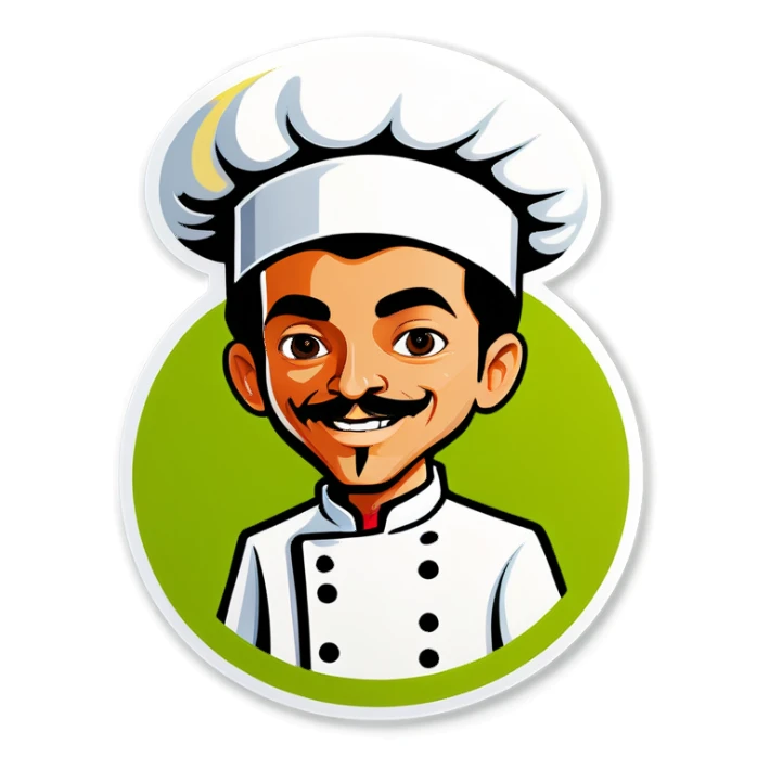 Vegan chef sticker