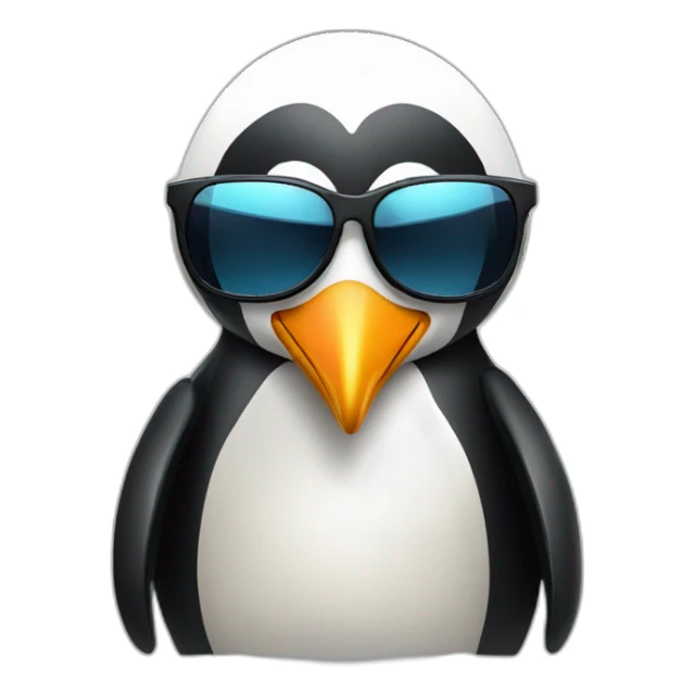 Pinguin-wearing-sunglasses sticker