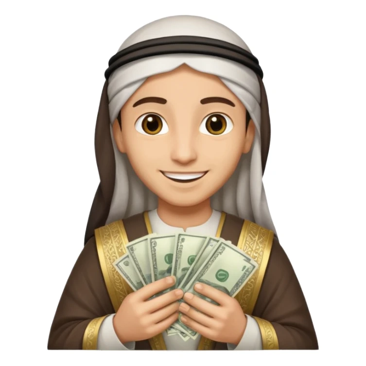 Un árabe con mucha plata  sticker