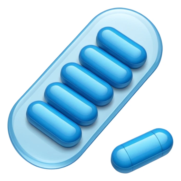 blister pack and blue medicines sticker