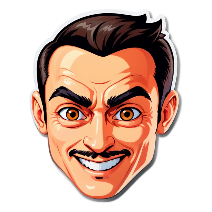 side eye with smirk sticker