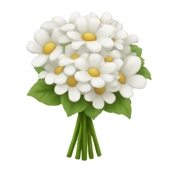 white flower bouquet  sticker