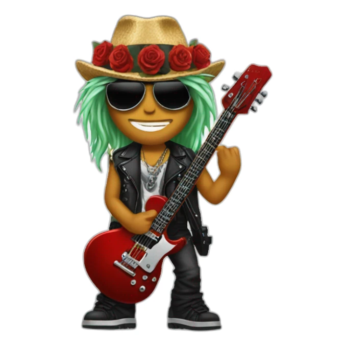 Guns and roses sticker