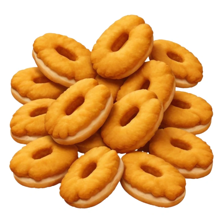 A bunch of chicken nuggets doing six seven sticker