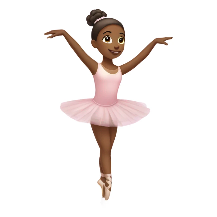 a girl doing ballet sticker