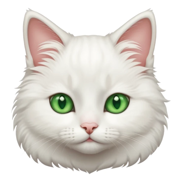 White Cute cat sticker