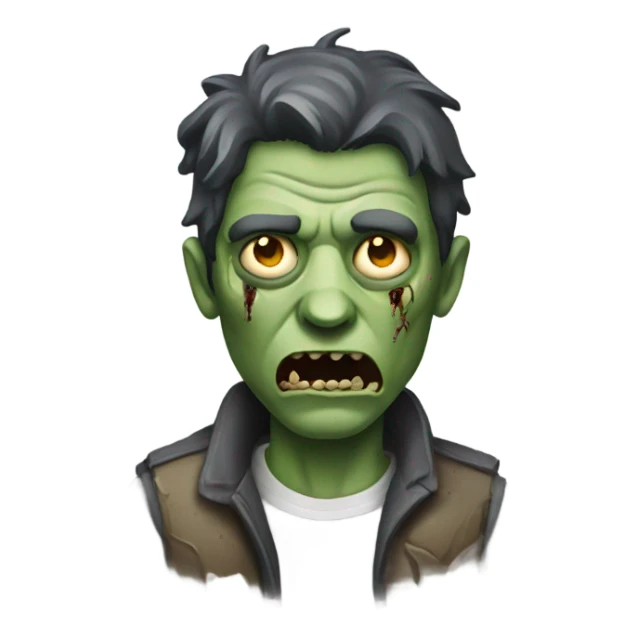 male zombie sticker