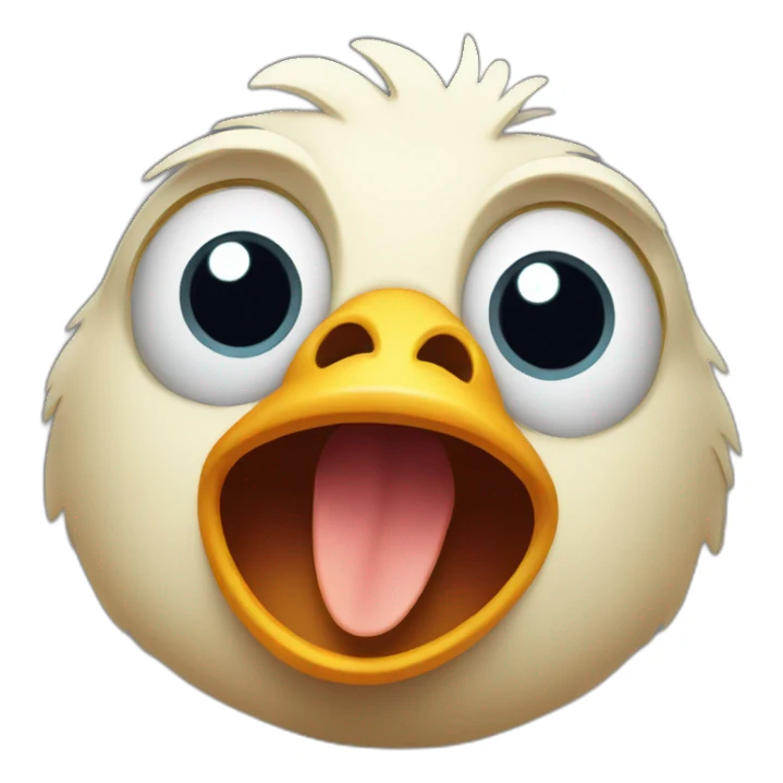 surprised chicken sticker