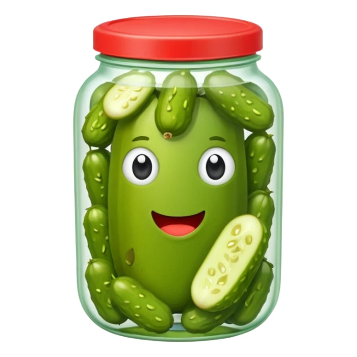 Pickles pickles in red cour sticker