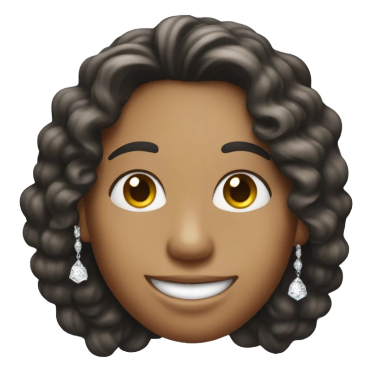 Smiling with diamonds  sticker