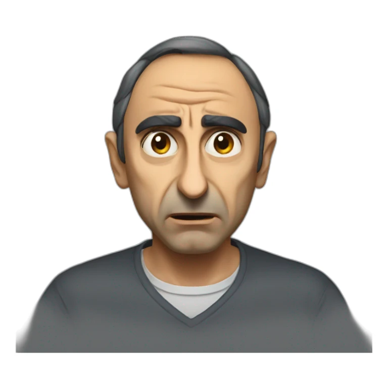 Eric zemmour face angry sticker