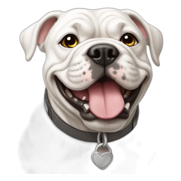 white continental bulldog sticker