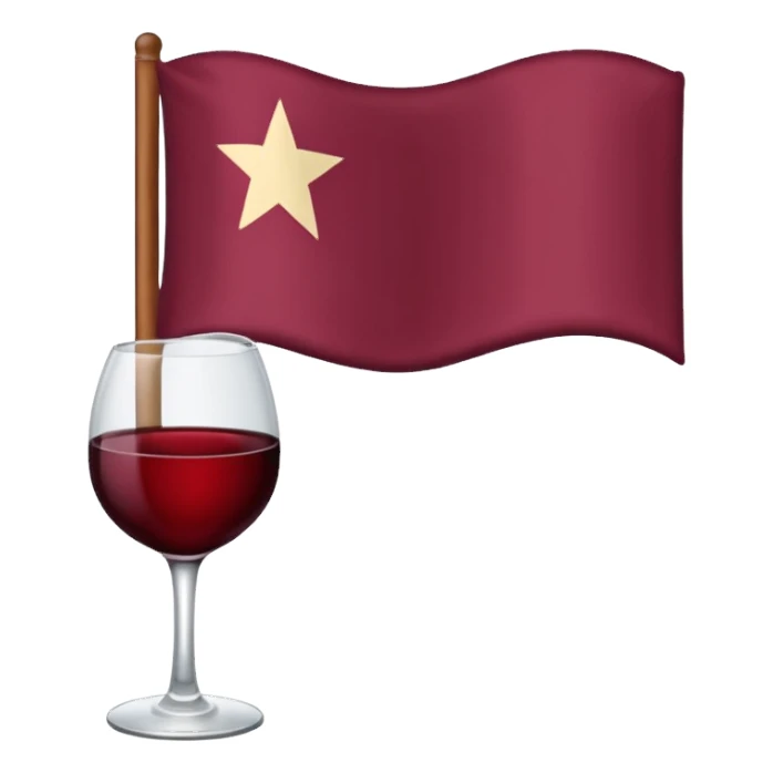 Bandera color vino sin detalles sticker