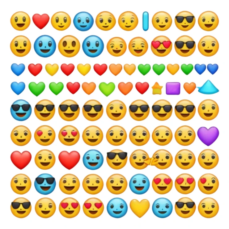 Emojis passend für tiktok sticker