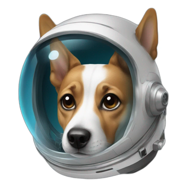 astronaut dog sticker