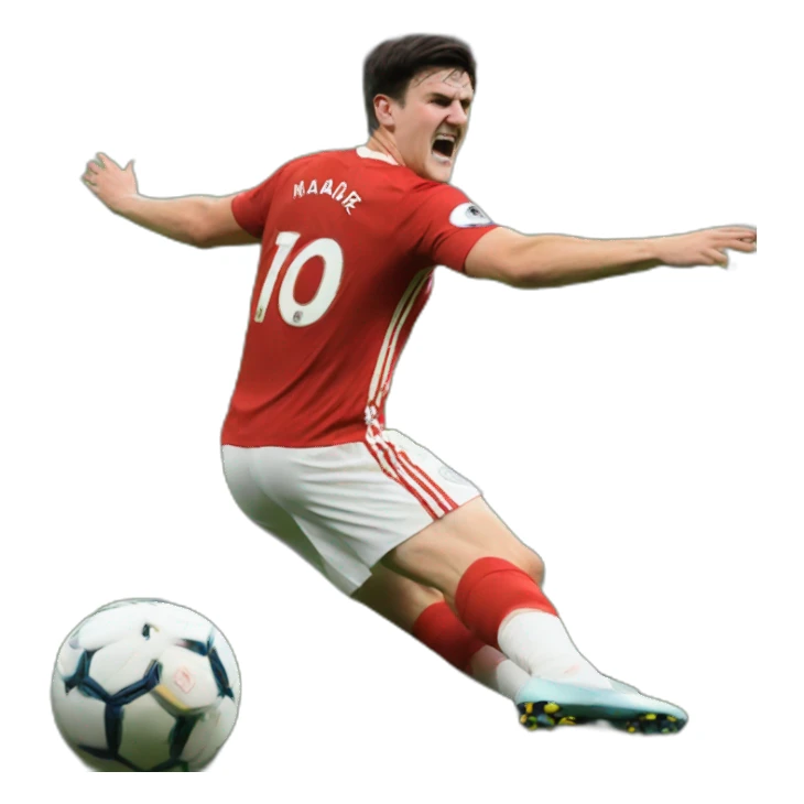 harry maguire doing own goal sticker