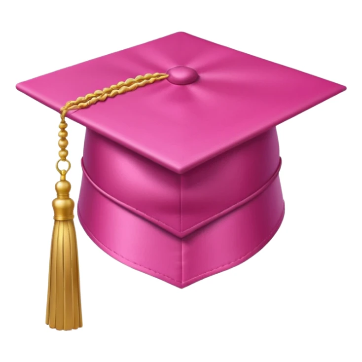 pink graduation hat sticker