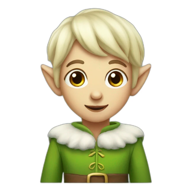Cute elf sticker