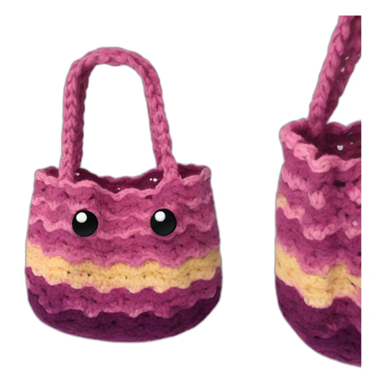 Wavy Crochet Bag sticker