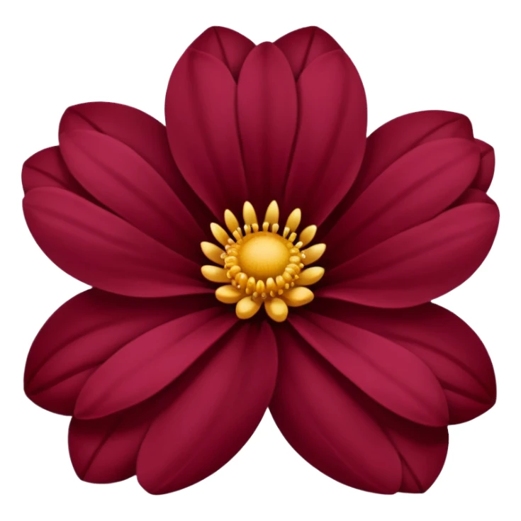 maroon flower sticker