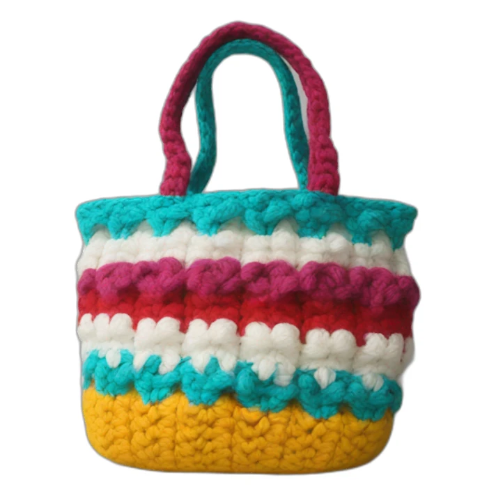 crochet bag sticker