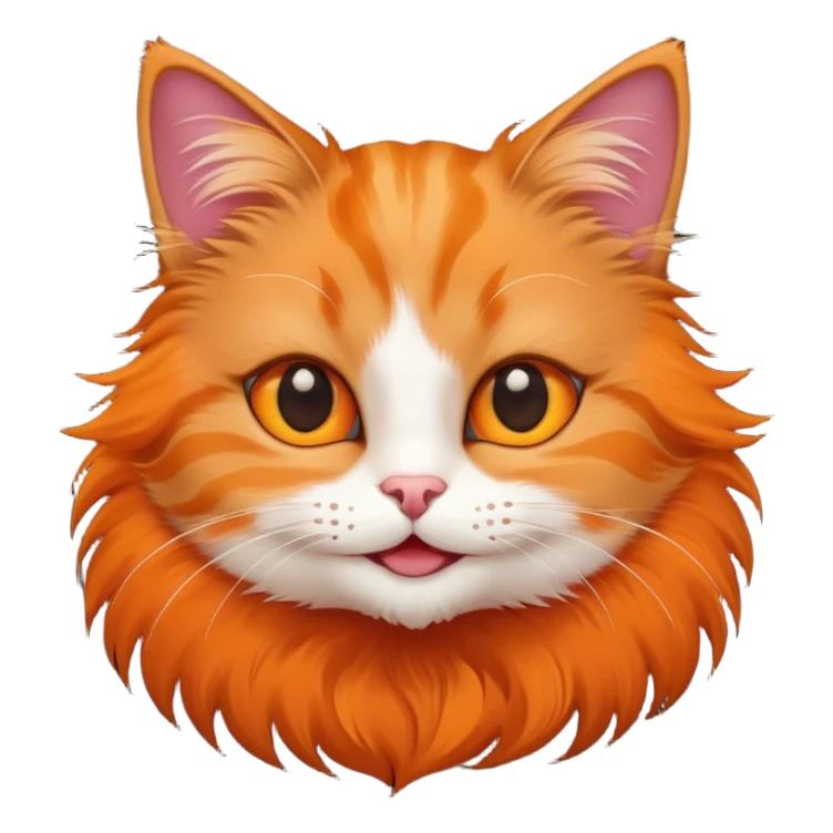 Cat with eyes-stars smiling sticker