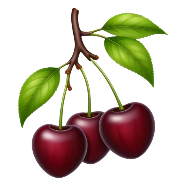 Black cherry sticker