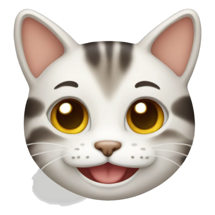 Cute cat smiling  sticker