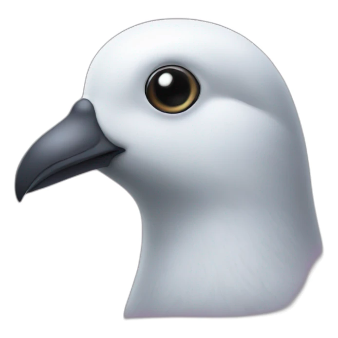 Mustache pigeon sticker