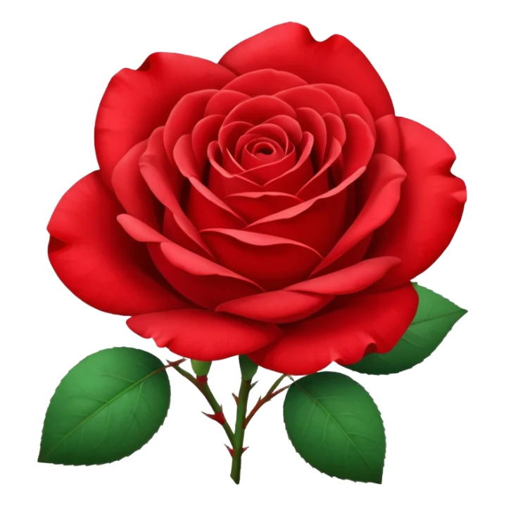 Rose with some lose scattered falling petals sticker