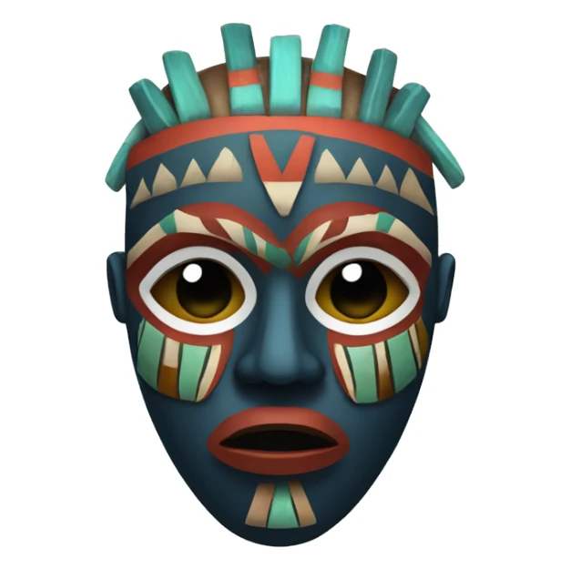 african tribal mask sticker
