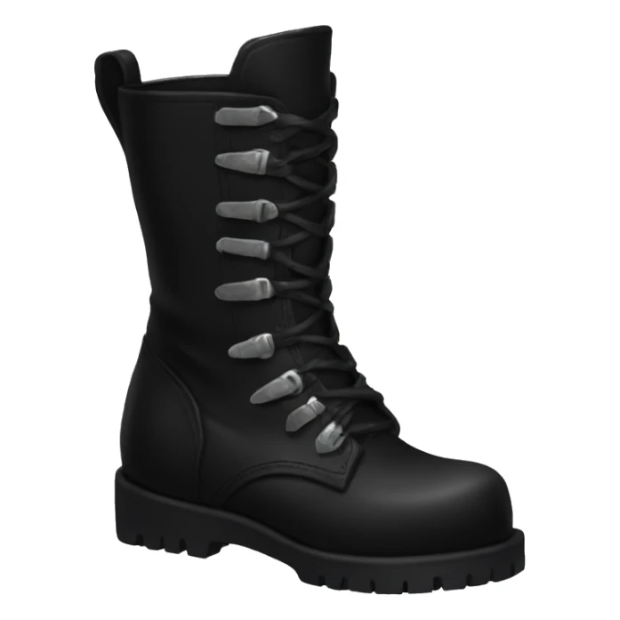 Black gothic boots sticker