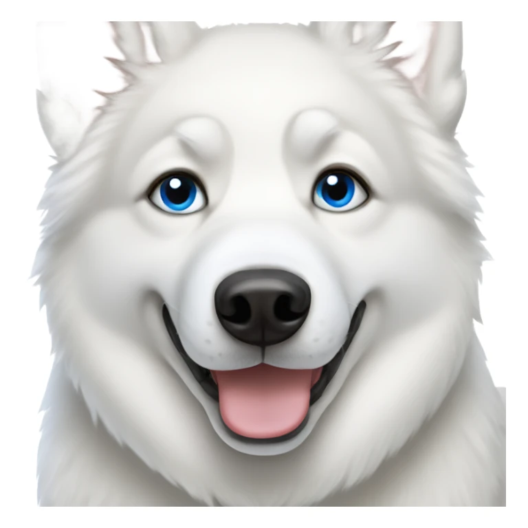 white husky blue eyes sticker