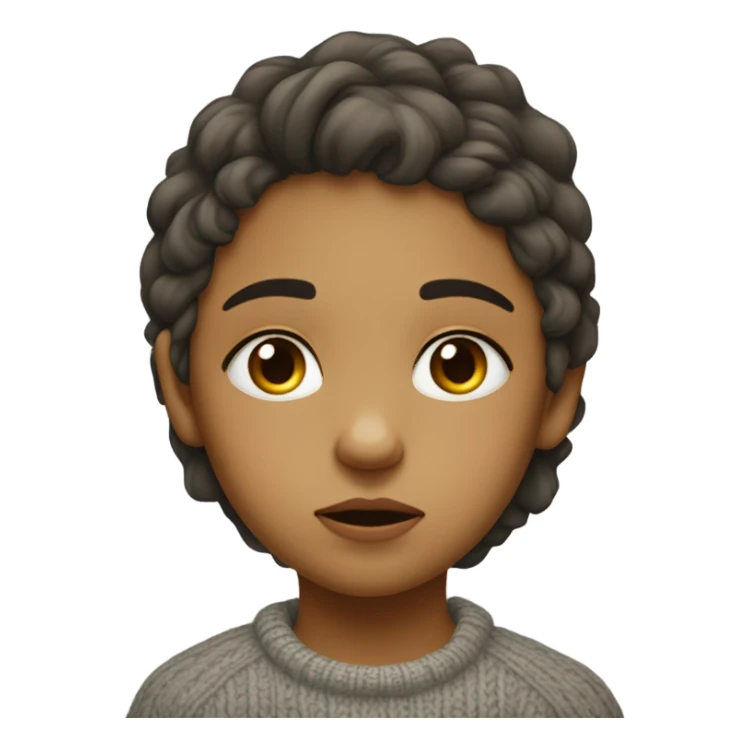 Depressed girl  sticker