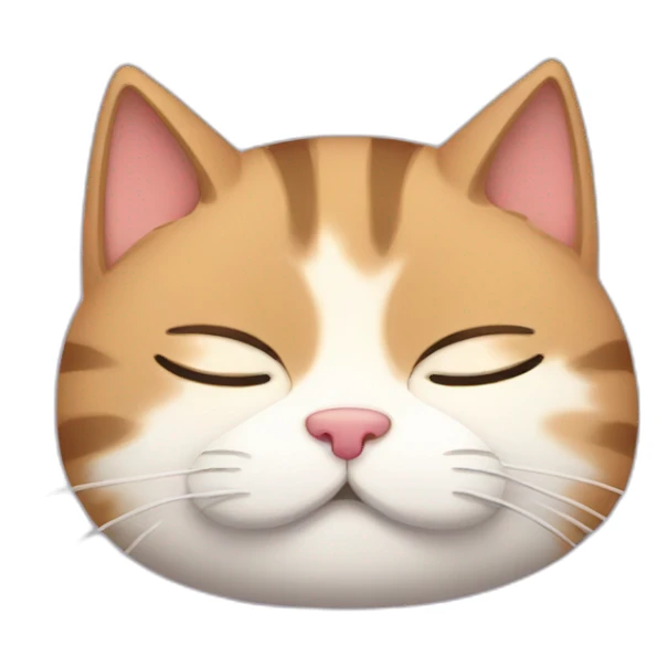 Sleepy cat sticker