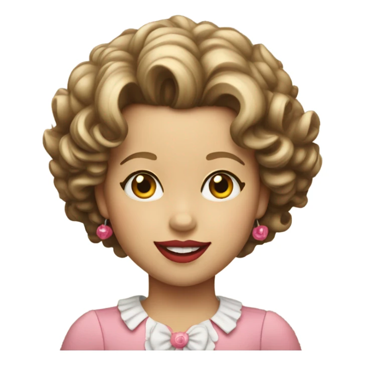 shirley temple sticker