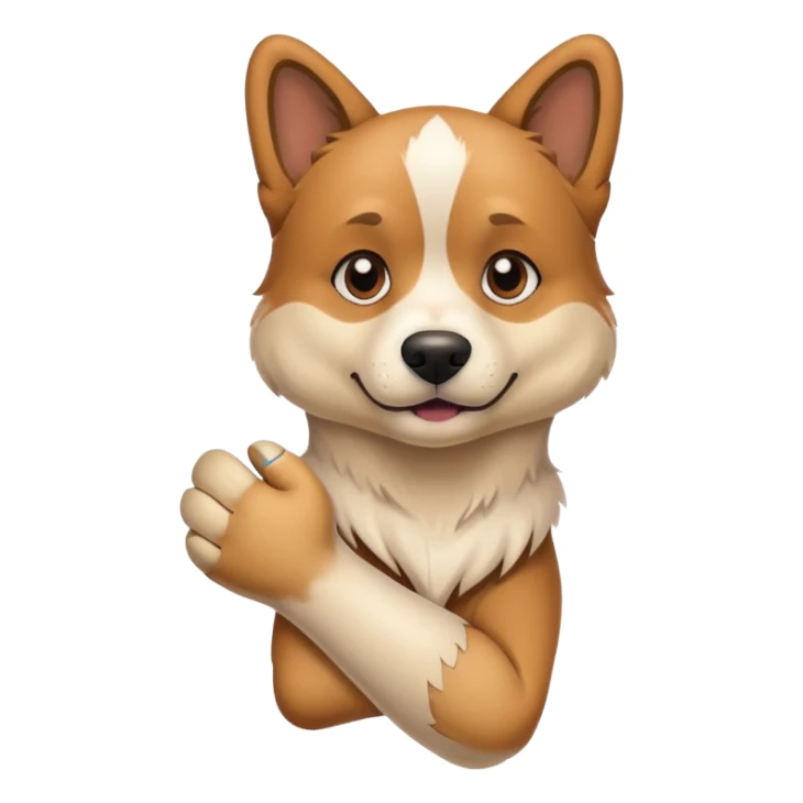 dog with the arm broke sticker