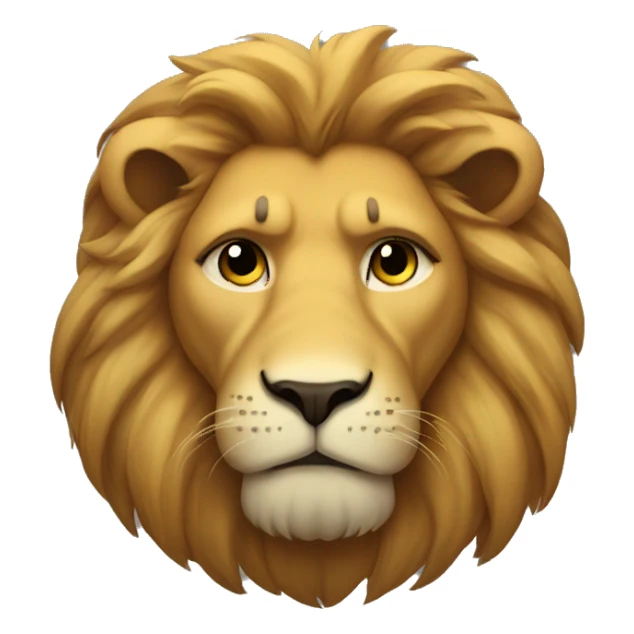 Sad lion sticker