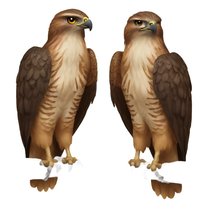 Pair of Hawks sticker