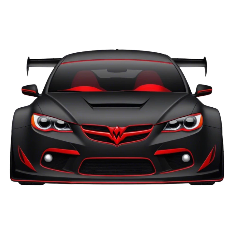 Car with a wicked livery  sticker