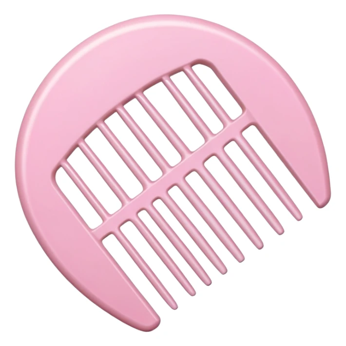 pastel pink round comb sticker