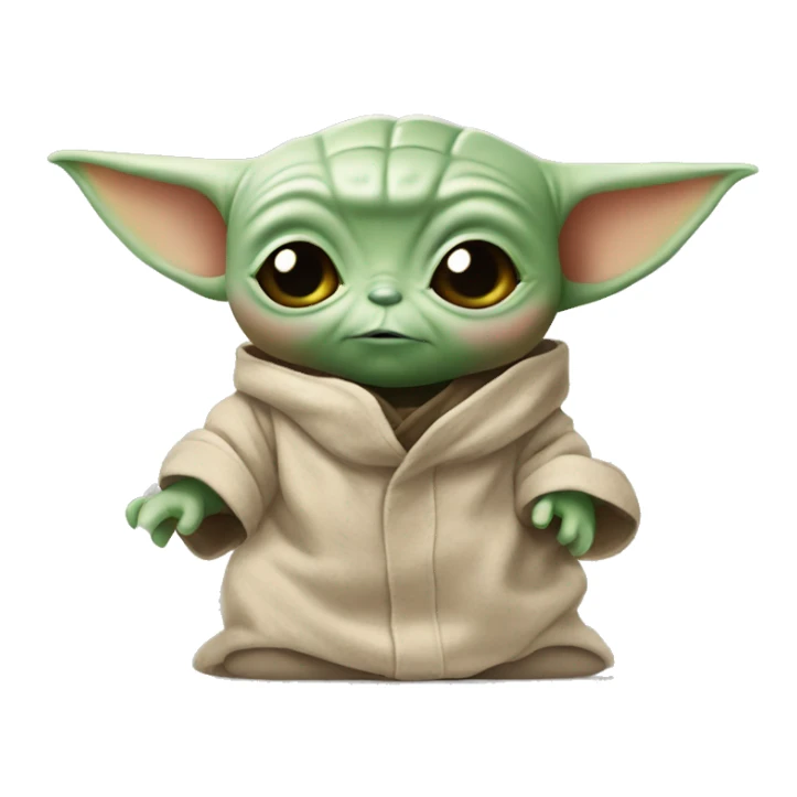 baby yoda hello kitty sticker