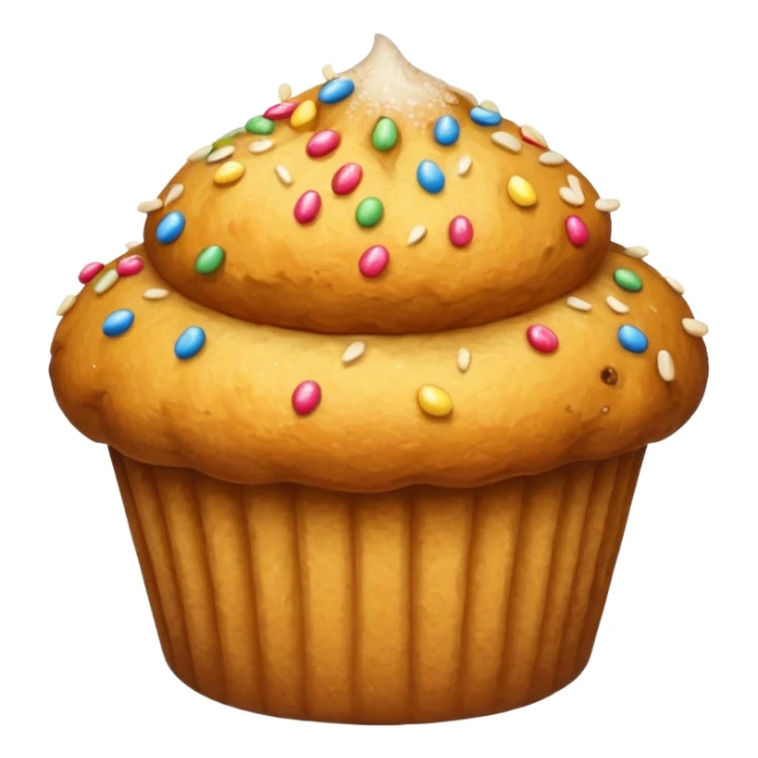 gold muffin sticker