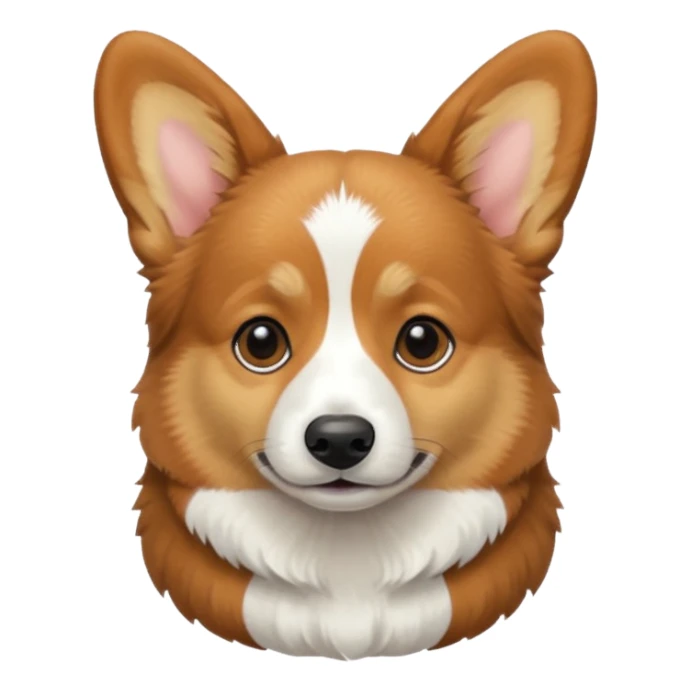 Black, brown, and white corgi sticker
