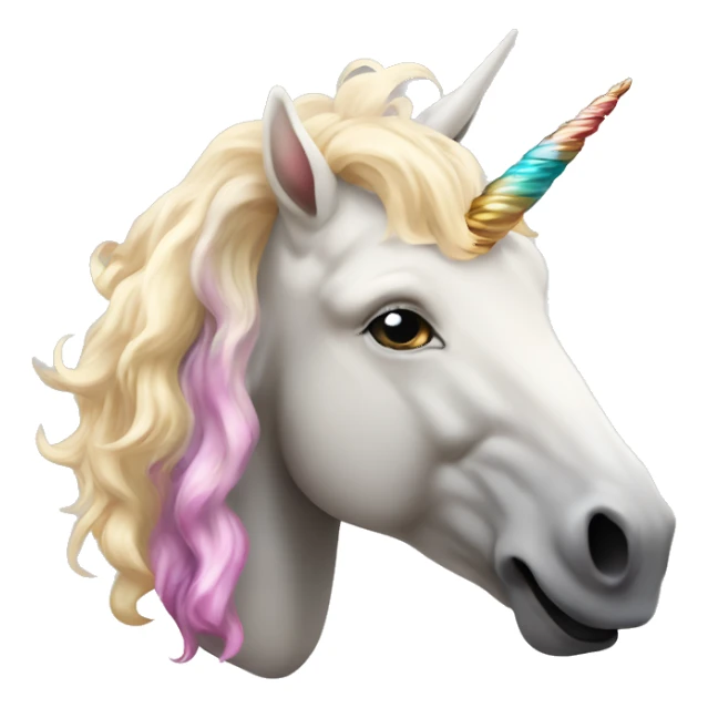 Albert Einstein and unicorn clipart style ghibi sticker