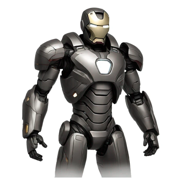 war machine full-body in ironman, front view sticker