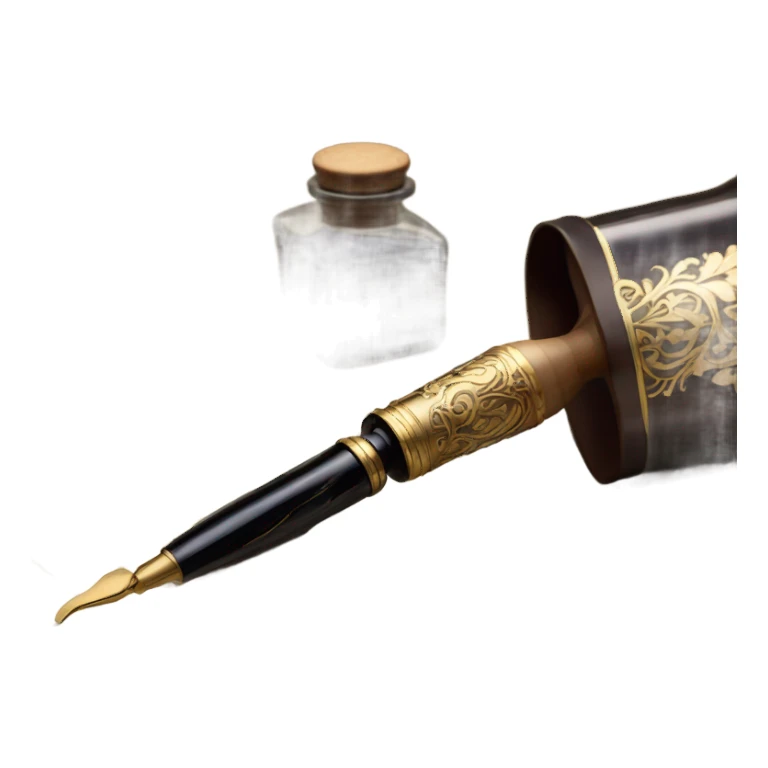 icon for hobby "Calligraphy" sticker